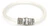 Men's 5 mm Arctic White Round Leather Cord Bracelet