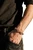 Men's Italian Onyx/Hemalyke Gemstone Bracelet