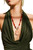 Marble/Red Agate Gemstone Statement Necklace