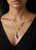 Lavender /Amethyst/Purple Velvet Gemstone Statement Necklace
