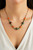 Chrysocola/Jasper/Green Agate Gemstone Statement Necklace