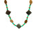 Chrysocola/Jasper/Green Agate Gemstone Statement Necklace