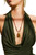 Women's Pyrite/ Pearl Coral/Unakite Gemstone Statement Necklace