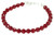 Women's  6 mm Red Siam Crystal Bracelet