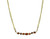 Women's  Mocha Brown Crystal Necklace