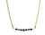 Women's Jet Black  Crystal Necklace