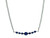 Women's Indigo Blue Crystal Necklace