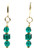 Women's Emerald Green Crystal Dangle Earrings