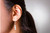 Women's Clear/Silver Crystal Dangle Earrings