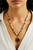 Tan Marble/Jasper/Sierra Agate Gemstone Statement Necklace