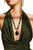 Green Marble/Jasper/Black Onyx Gemstone Statement Necklace