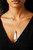 Women's White Suede Tassel Necklace