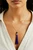 Women's Light Purple Suede Tassel Necklace
