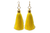 Women's Yellow Silk Tassel Earrings
