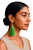 Women's Peridot Green Silk Tassel Earrings