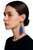 Women's Tanzanite Silk Tassel Dangle Earrings