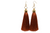 Women's Topaz Silk Tassel Earrings