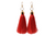 Women's Blush  Silk Tassel Earrings