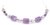 Amethyst Cylinder & Tube Gemstone Necklace