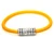 Women's 5 mm Yellow Round Leather Bracelet