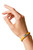 Women's 10 mm Butter Cup Yellow Flat Leather Bracelet