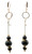 Women's Black Onyx Gemstone DangleEarrings