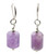 Women's Amethyst Purple Gemstone Earrings