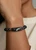 Men's 10 mm Sardonyx & Black Tube Agate Gemstone Bracelet