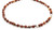 Men's 20 - Inch Red Italian Onyx Gemstone Necklace
