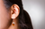 Women's Brown Tube Agate Earrings