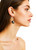Women's 14 mm Black Round Crystal Dangle Earrings