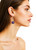 Women's 14 mm Purple Round Crystal Dangle Earrings