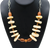 Women's Natural Bone - Italian Onyx Statement Necklace