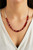 Women's Red Siam Classic Crystal Necklace