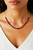 Women's Red Siam Classic Crystal Necklace