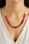 Women's Red Siam Swarovski Classic Crystal Necklace