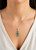 Women's Swarovski Emerald Green Pendant Necklace
