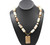 Men’s 28 Inch Picture Jasper & Onyx Gemstone Necklace