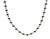 Women's Light Gray Crystal Pearl Necklace