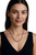 Women's Light Gray Crystal Pearl Necklace