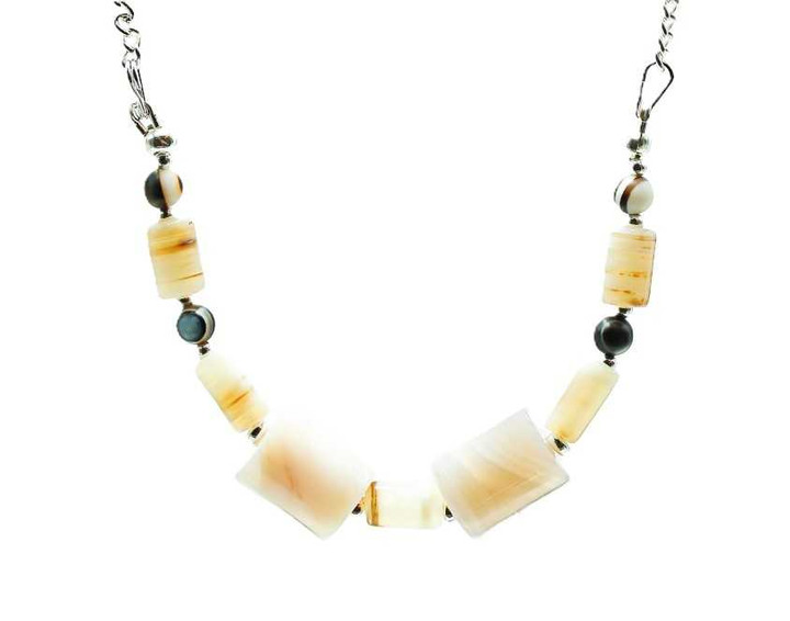 Women's Botswana Agate Gemstone Necklace