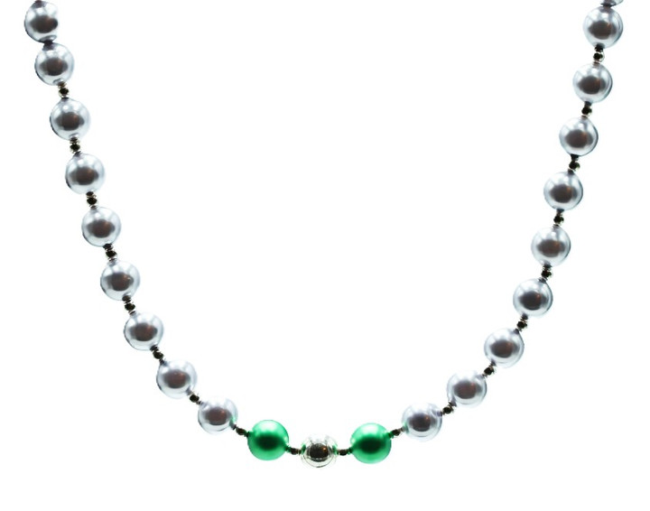 Women's Swarovski Lavender & Green Crystal Pearl Necklace
