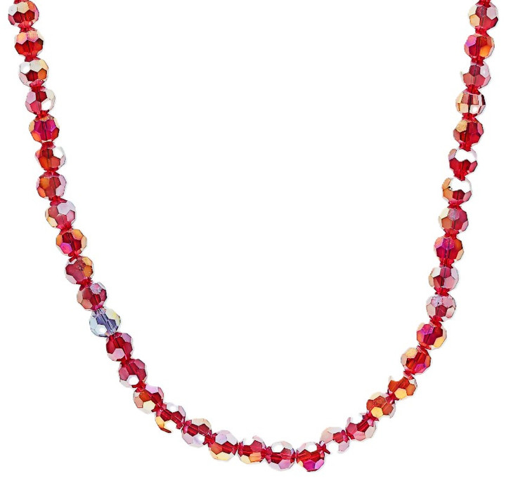 Women's Scarlet Red 'AB' Crystal Necklace
