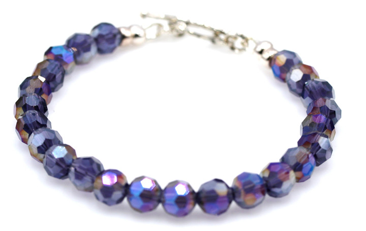 Women’s Purple Aurora Borealis Crystal Bracelet