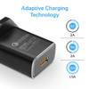 Ultra-Fast Charger USB A & C-Type Charging Kit - Black - UK Plug & Lead