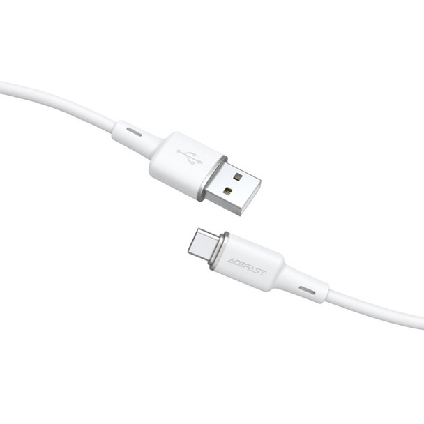 1.2m (3A) Charger USB to Type C Silicone Cable - White