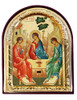 Arched Holy Trinity, small standing icon