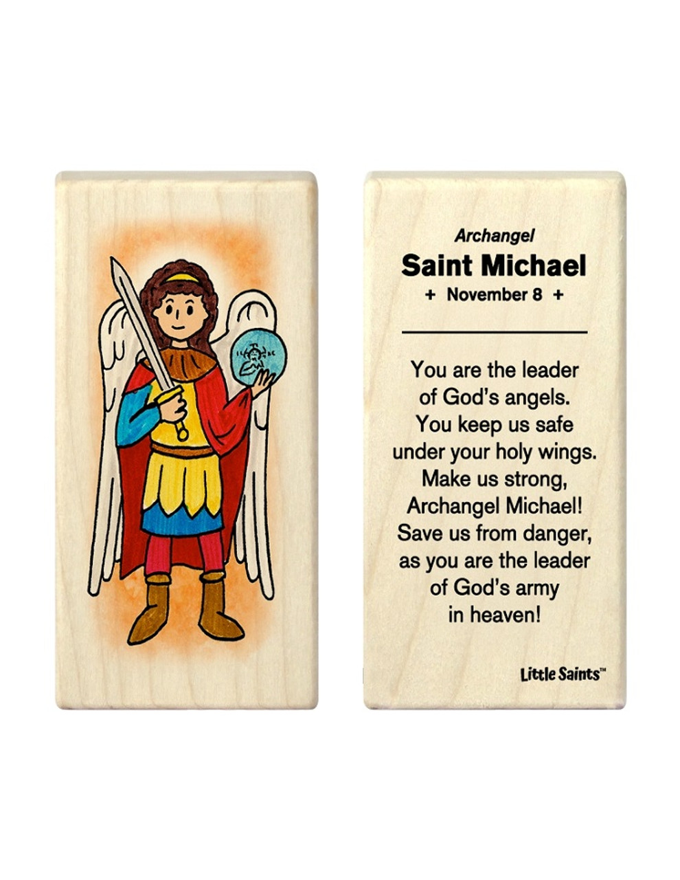 Little Saints Saint Michael the Archangel Individual Block