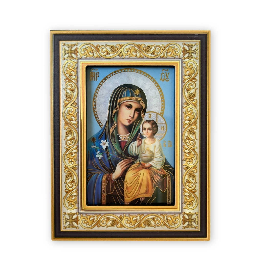 DECORTÉ Eternal Bloom Collection Eternal Bloom (gold foil) in wooden frame, large standing icon
