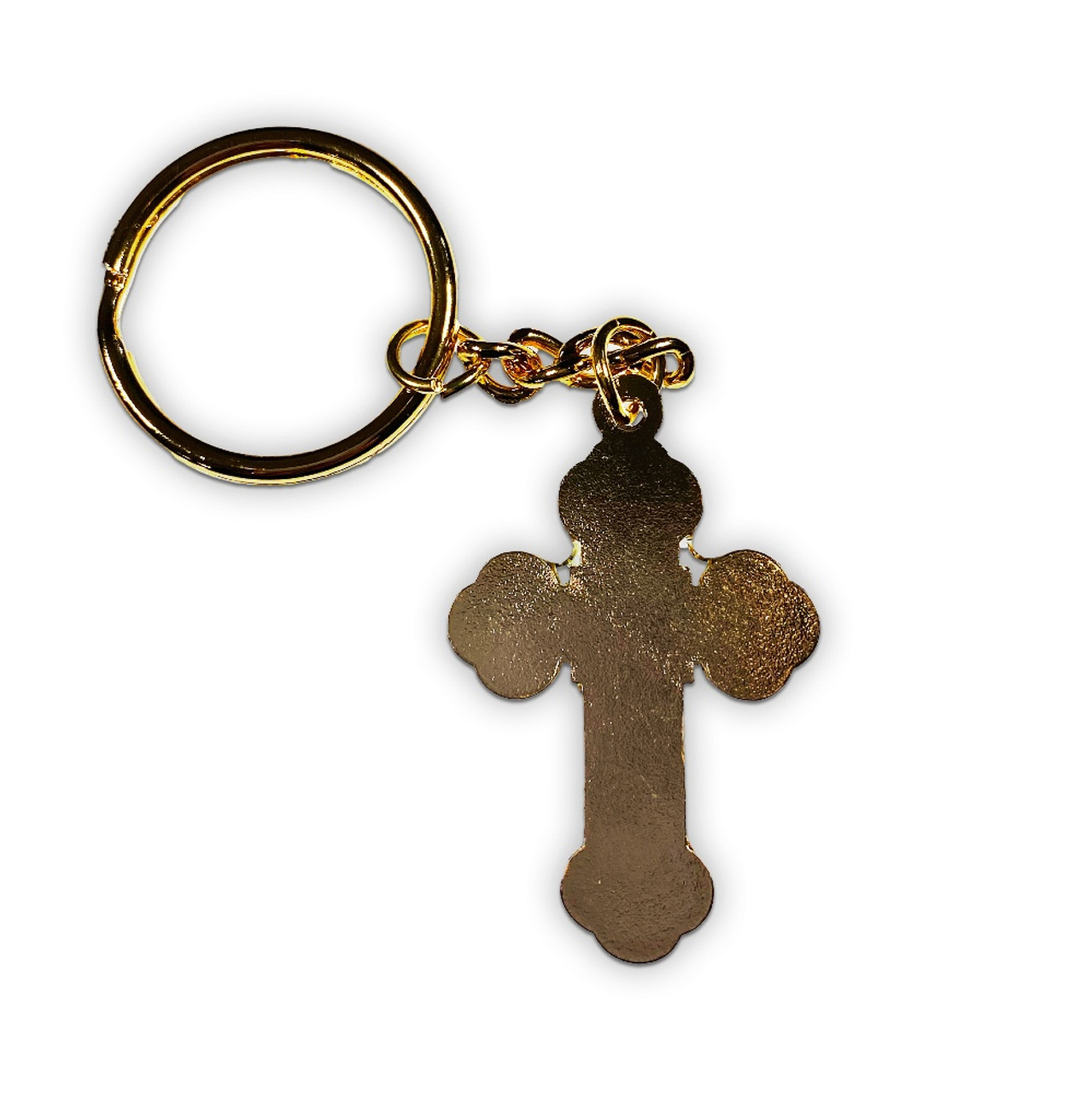 Keychain, Cross, blue